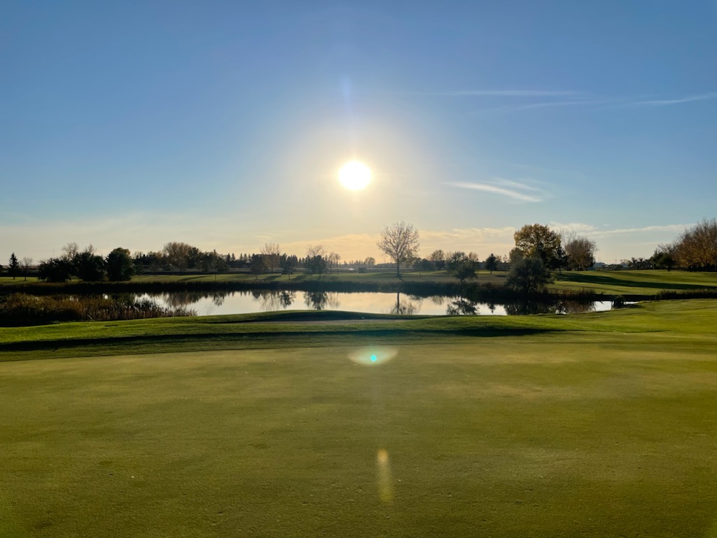 Sunrise on golf course